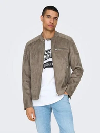 Lederimitatjacke ONSGUS FAUX SUEDE RACER JACKET OTW NOOS