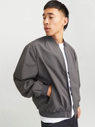 Jack & Jones Bomberjacke JJECHARGE BOMBER JACKET NOOS Dunkelgrau/Hellgrau/Grau