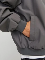 Jack & Jones Bomberjacke JJECHARGE BOMBER JACKET NOOS Dunkelgrau/Hellgrau/Grau