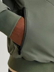 JACK & JONES Jacke 'JJEPerfect' Dunkelgrün/Khaki