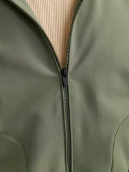 JACK & JONES Jacke 'JJEPerfect' Dunkelgrün/Khaki