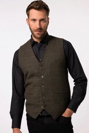 Steppweste JP 1880 Weste Karo Strickrcken bis 7 XL