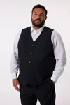 Men Plus Steppweste Business Baukasten Porto Schwarz