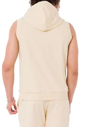 RedBridge Sweatweste mit Kapuze und Reißverschluss Khaki/Beige/Gold