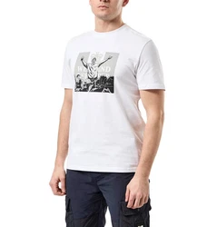 Weekend Offender T-Shirt WO Leo Gregory Mono Weiß/Dunkelblau/Grau/Creme