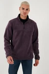 Buratti Fleecepullover Regular Fit Lila/Dunkelrot/Fliederfarben/Dunkelblau Buratti Fleecepullover Regular Fit Lila/Dunkelrot/Fliederfarben/Dunkelblau