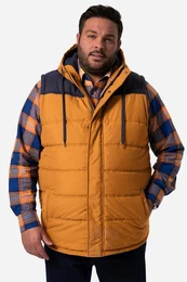 Steppweste Men+ Outdoor-Weste zweifarbig Kapuze bis 8 XL