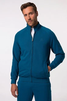JP1880 Fleecejacke Sweatjacke Fitness Stehkragen Blau/Hellblau/Türkis JP1880 Fleecejacke Sweatjacke Fitness Stehkragen Blau/Hellblau/Türkis
