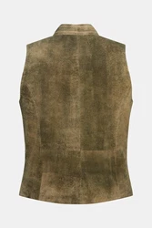 JP1880 Steppweste Stehkragen Grün/Braun/Dunkelgrün/Beige