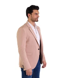 Denim Distriqt Jerseysakko Sportlich Jersey Sakko mit Stretch Beige