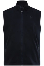 Men Plus Steppweste Stehkragen Dunkelblau/Braun/Schwarz