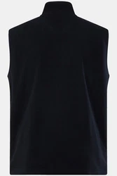 Men Plus Steppweste Stehkragen Dunkelblau/Braun/Schwarz