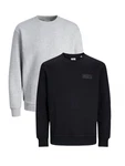 Jack & Jones Sweatshirt POPS SWEAT CREW NECK Dunkelgrau/Schwarz/Grau/Dunkelblau/Hellgrau