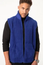 Steppweste Teddyfleece-Weste FLEXLASTIC Stehkragen
