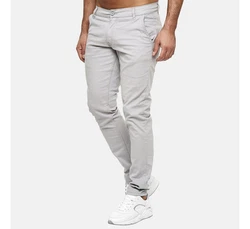 Elara Chinohose Slim Fit Grau/Hellgrau/Khaki