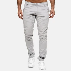 Elara Chinohose Slim Fit Grau/Hellgrau/Khaki