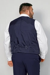 Men Plus Steppweste Weste MEN+ Dunkelblau/Hellblau/Blau