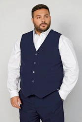Men Plus Steppweste Weste MEN+ Dunkelblau/Hellblau/Blau