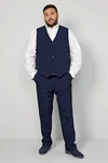 Men Plus Steppweste Weste MEN+ Dunkelblau/Hellblau/Blau