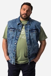 John F. Gee Steppweste John F. Gee Jeansweste stonewashed 4 Taschen