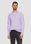 s.Oliver Strickpullover mit Polokragen Lila