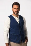JP1880 Steppweste Jeansweste FLEXNAMIC Blau/Dunkelblau