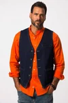 JP1880 Steppweste Jeansweste FLEXNAMIC Orange/Dunkelblau/Rot