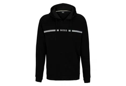 BOSS Kapuzensweatshirt Authentic Hoodie mit Signaturstreifen Braun/Schwarz/Rosa