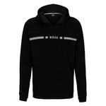 BOSS Kapuzensweatshirt Authentic Hoodie mit Signaturstreifen Braun/Schwarz/Rosa