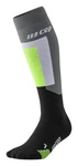 CEP Skisocken Thermo v3 Grün/Dunkelgrau/Grau/Dunkelgrün/Schwarz