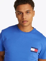 Tommy Jeans T-Shirt 'ESSENTIAL' Blau/Hellblau