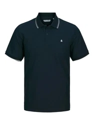 JACK & JONES Poloshirt JJEAUSTIN Dunkelblau/Blau