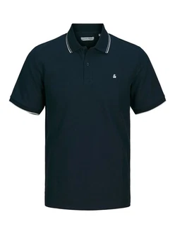 JACK & JONES Poloshirt JJEAUSTIN Dunkelblau/Blau