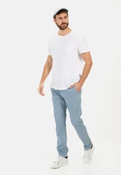 camel active Chinos Slim Fit Hellblau/Blau/Grau