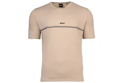 BOSS Herren T-Shirt Unique T-Shirt Beige