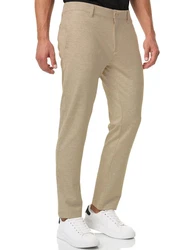 Indicode Herren Rodekro Chinohose Super Stretch mit 4 Taschen Khaki/Beige