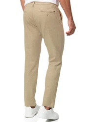 Indicode Herren Rodekro Chinohose Super Stretch mit 4 Taschen Khaki/Beige