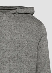 QS Strickpullover Hoodie Dunkelgrau/Grau/Hellgrau