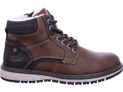 TOM TAILOR Winterboots TEX Schnürstiefel Braun/Dunkelbraun/Beige