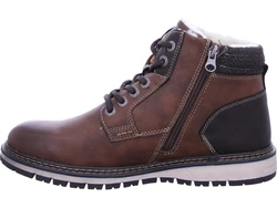 TOM TAILOR Winterboots TEX Schnürstiefel Braun/Dunkelbraun/Beige