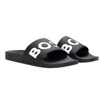 BOSS Badepantolette Aryeh Slid Schwarz/Braun/Beige