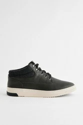 Next Flacher Sport-Boot Schnürstiefelette Dunkelgrün/Grün/Schwarz