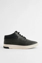 Next Flacher Sport-Boot Schnürstiefelette Dunkelgrün/Grün/Schwarz
