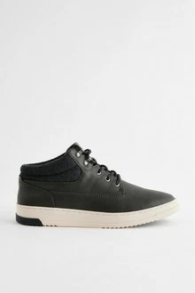 Next Flacher Sport-Boot Schnürstiefelette Dunkelgrün/Grün/Schwarz
