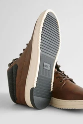 Next Flacher Sport-Boot Schnürstiefelette Braun/Beige