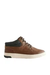 Next Flacher Sport-Boot Schnürstiefelette Braun/Beige