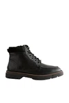 Next Apron Lederstiefel Schnürstiefelette Schwarz