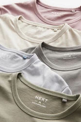 Next Unterhemd 5 Pack Slim Fit T-Shirts/Unterwäsche (5-St) 
