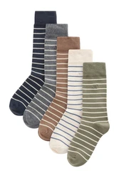 Next Bandeau-Bikini-Top Kurzsocken Gemusterte Socken im 5er-Pack 