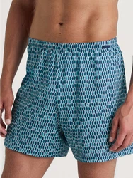Calida Prints Herren Shorts Blau/Türkis